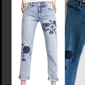 Anthropologie Pilcro Embroidered Jeans 30